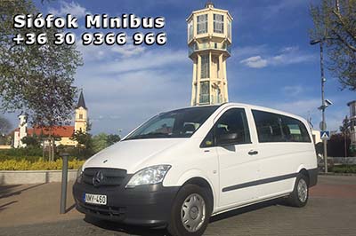 Siófok Minibus – Mercedes minivan for 9 passengers, fully air-conditioned, premium category. Best option for companies, sports events, conferences. English, German, Hungarian speaking driver, payment with creditcard is available. We recommend this service for hotels, travel agencies, companies to carry out airport transfers or international trips. Between Budapest Airport and Siófok, the price can be more reasonable than travelling by train or bus