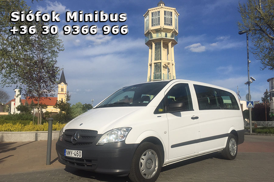 Zamárdi Minibus – Mercedes minivan for 9 passengers, fully air-conditioned, premium category. Best option for companies, sports events, conferences. We recommend this service for hotels, travel agencies, companies to carry out airport transfers or international trips. Between Budapest Airport and Siófok, the price can be more reasonable than travelling by train or bus. Book a taxi transfer from / to Budapest Airport, Vienna Airport from / to Zamárdi online!